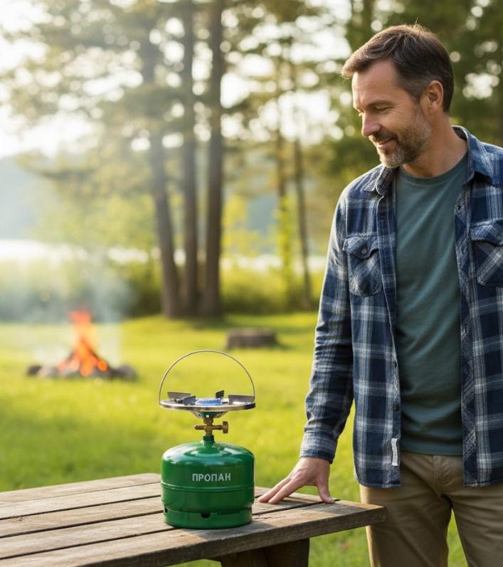 Похідний газовий комплект пальник та балон пропан/бутан 5 л (2104618806) - фото 8 Похідний газовий комплект пальник та балон пропан/бутан 5 л (2104618806) - фото 8