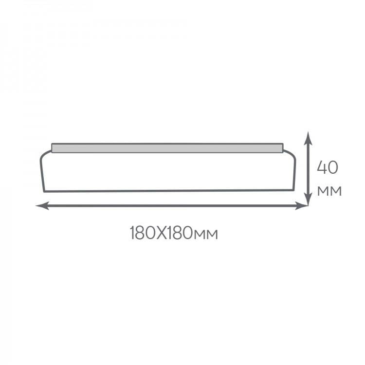 Світильник світлодіодний Ardero 24 Вт 5000K квардатний Білий (AL806ARD 24W) - фото 4