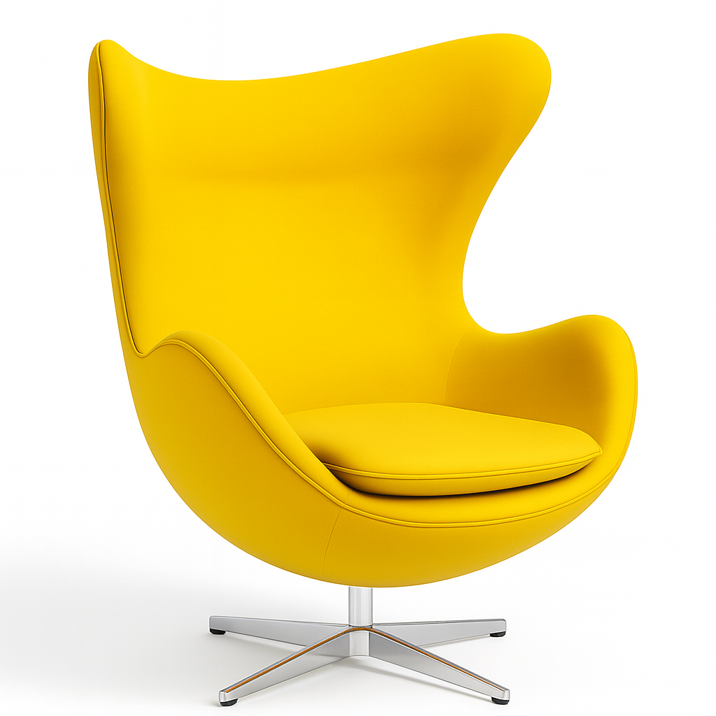 Кресло Эгг экокожа Желтый (30560953)