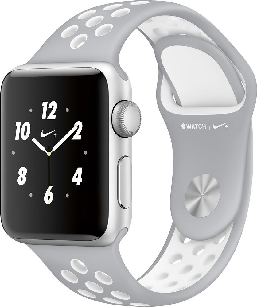 Силиконовый ремешок Band Nike Sport Series for Apple Watch 44/45/49/42mm, Grey White (HC)