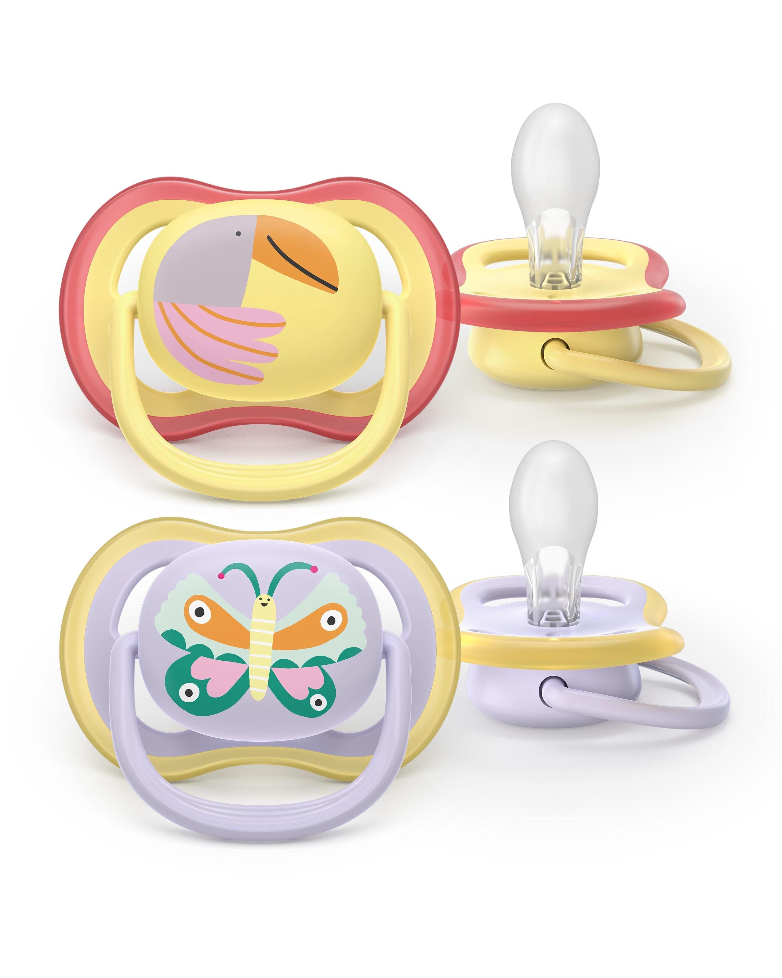 Пустышка ортодонтическая Avent Ultra Air 0-6 месяцев 2 шт. (SCF087/04)