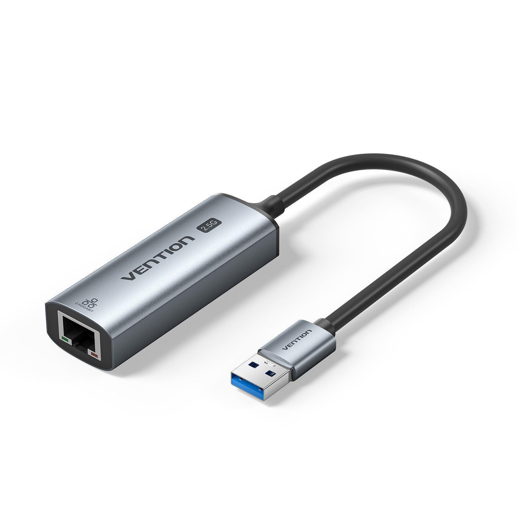 Адаптер USB-C Vention USB RJ45 0.15 м Серый (CFSHB)