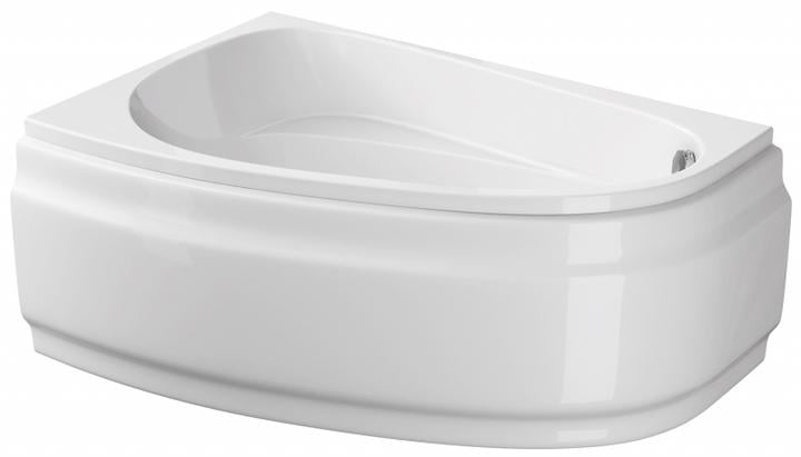 Ванна акриловая асимметричная угловая Cersanit Joanna New левосторонняя с ножками 215 л ТИП 1 160х95 см Белый