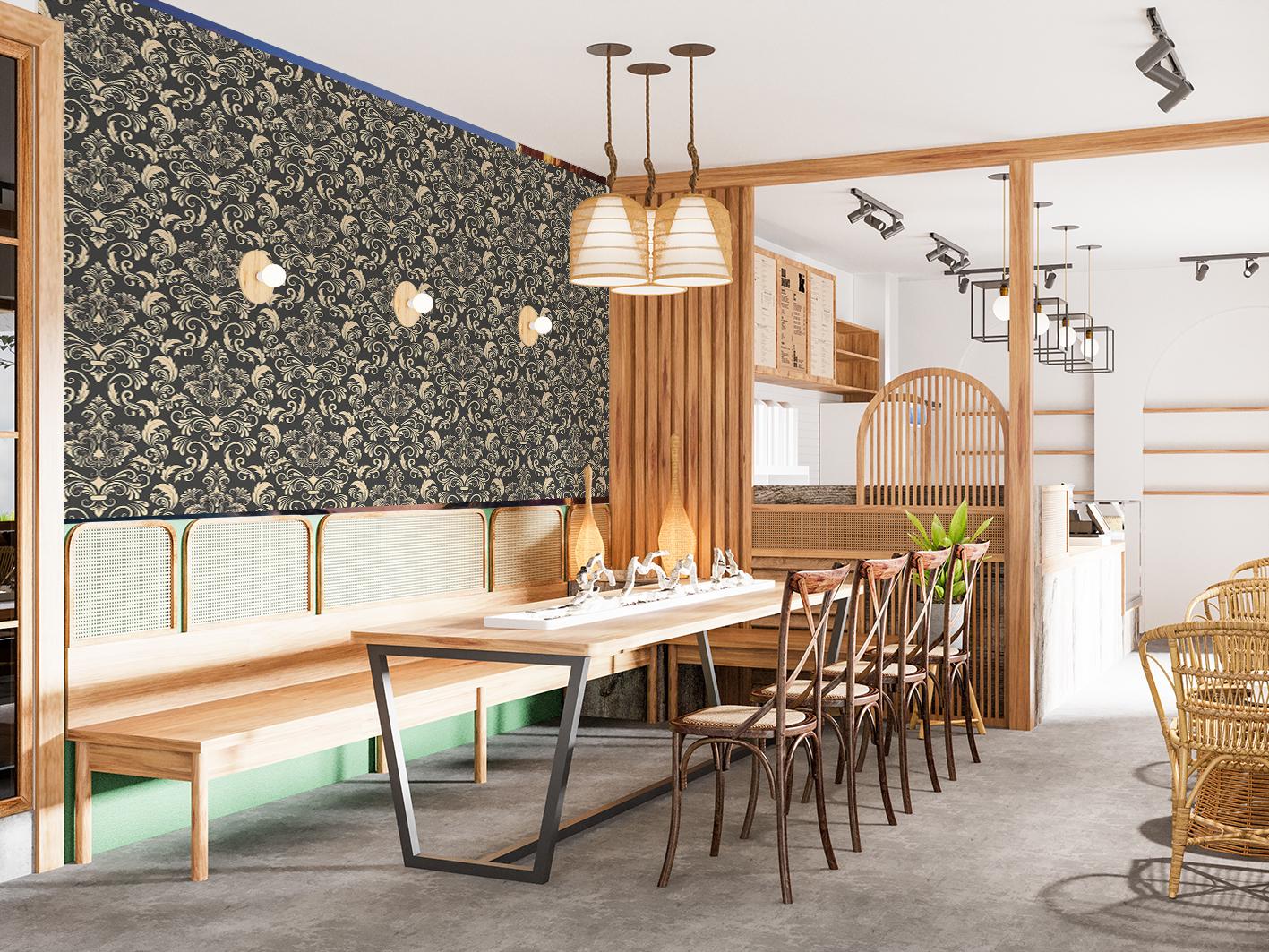 Фотообои флизелиновые Upstream Роскошный классический узор 230х153 см (VINT-015/3) - фото 5