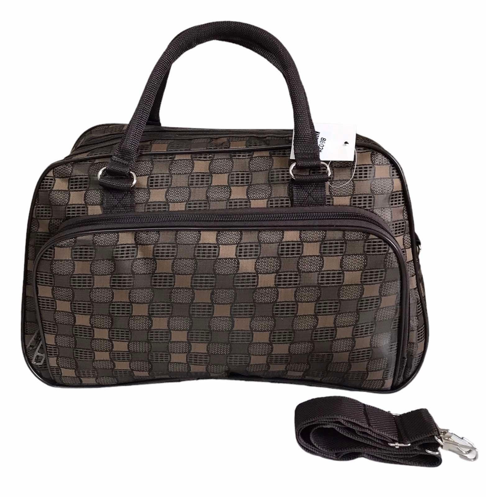 Сумка дорожная ручная кладь с длинным ремнем через плечо Темно-коричневый (8802BB) - фото 1 Сумка дорожная ручная кладь с длинным ремнем через плечо Темно-коричневый (8802BB) - фото 1