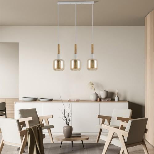 Підвісний світильник ARDERO BL1433-2 DENVER під лампу Білий (27552364) - фото 3