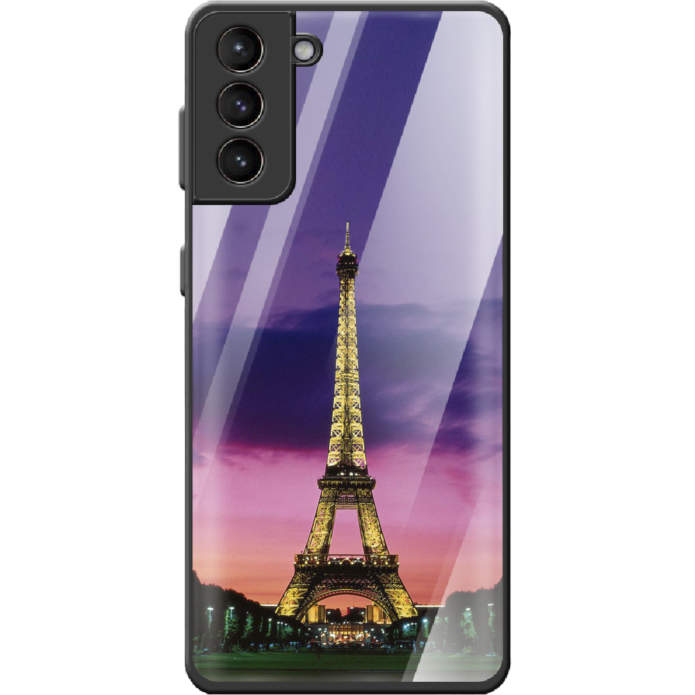 Чохол BoxFace Samsung G996 Galaxy S21 Plus Опівночі в Парижі Чорний силікон з склом (41718-up964-42230)