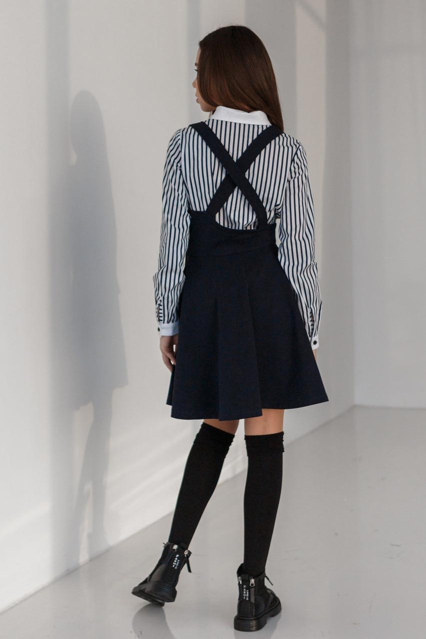 Сарафан школьный для девочки Suzie Дезири 164 см Синий (СН-71103) - фото 3 Сарафан школьный для девочки Suzie Дезири 164 см Синий (СН-71103) - фото 3