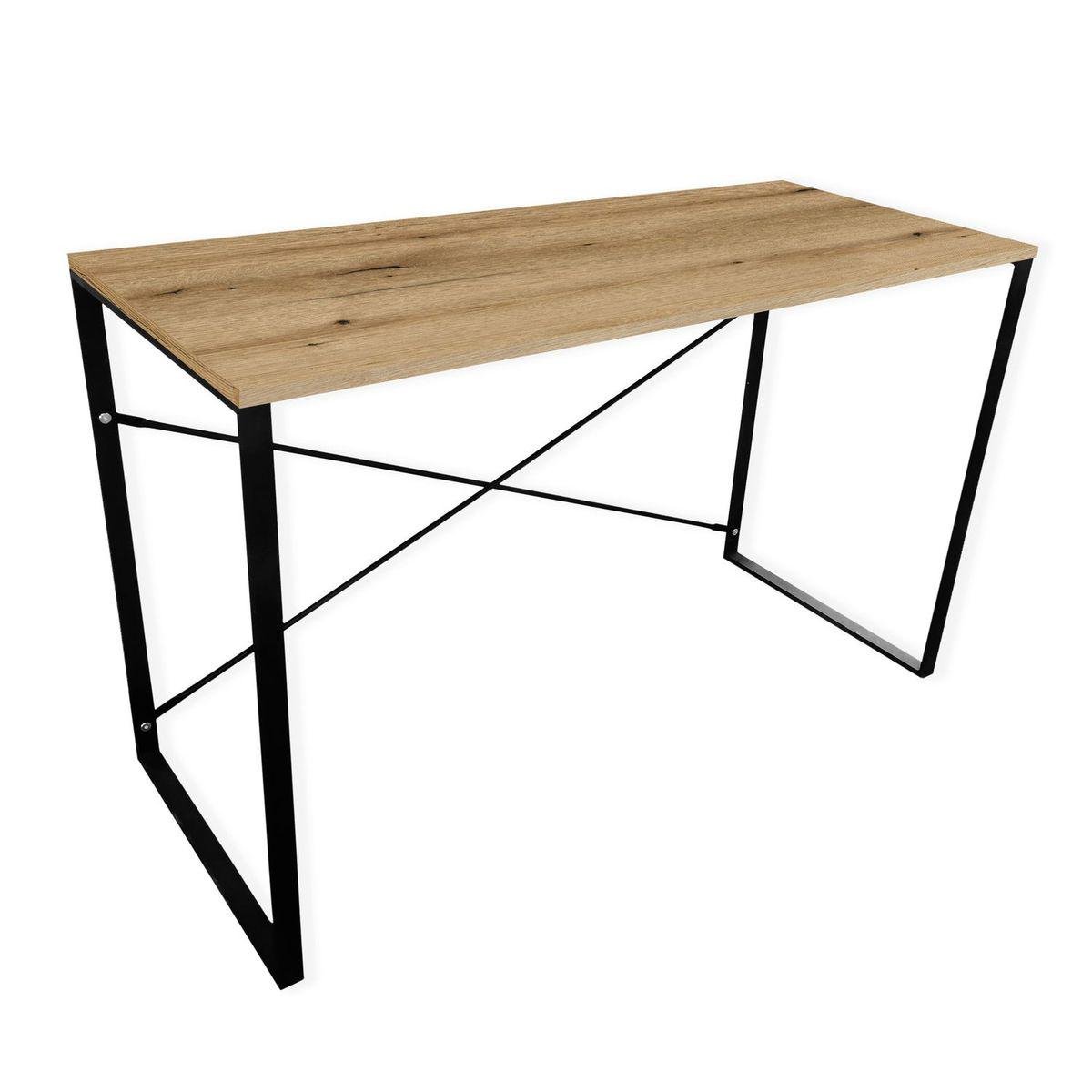 Стіл прямокутний Art in Head Asсet Line з металевими ніжками 120x50х73 см Дуб евок (AS12100000030)