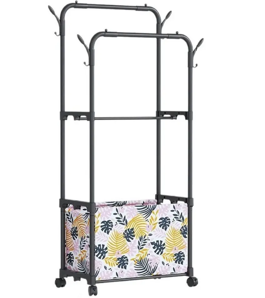 Вешалка стойка напольная для одежды Multifunctional Shoe And Hat Rack 6035 двойная Вешалка стойка напольная для одежды Multifunctional Shoe And Hat Rack 6035 двойная