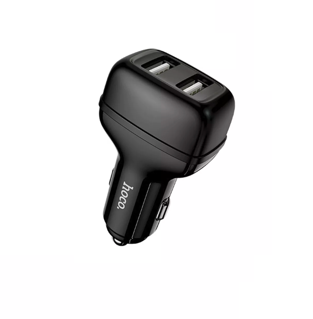 Зарядний пристрій автомобільний Hoco Z36 Leader Black