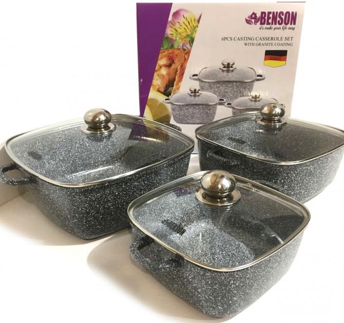 Набір каструль Benson BN-331 6 предметів (15467571)