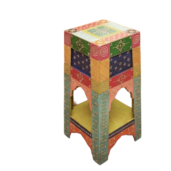 Табурет с полкой Арт.2104 №4 из дерева манго (9140205)