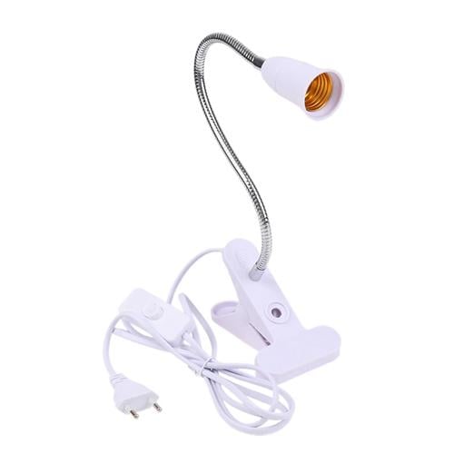 Патрон E27 с вилкой и выключателем 20 см с прищепкой (2266-fb6fa)