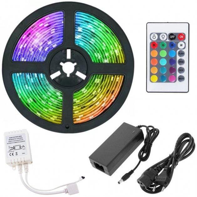 Світлодіодна стрічка COBA CB-5050 для підсвічування LED RGB 5В 5 м USB