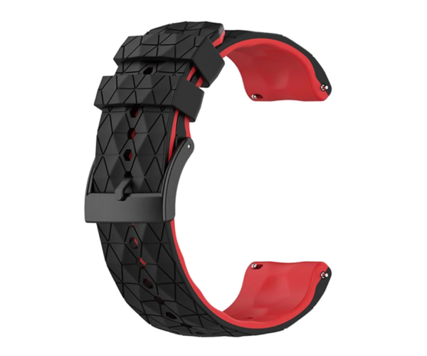 Ремешок силиконовый Structural Rhombus для смарт-часов Amazfit Balance/Balance 2 22 мм Черно-красный (49593)