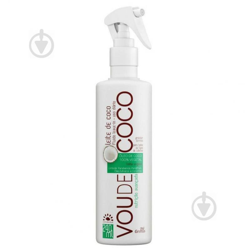 Флюид для восстановления волос на основе кокосового молока Griffus Leave-in Coco Vou de coco 240ml (42350)