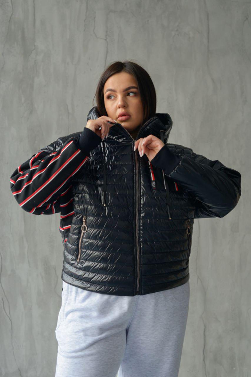 Куртка демісезонна жіноча Strip р. 44-46 Чорний (14-5222 10)