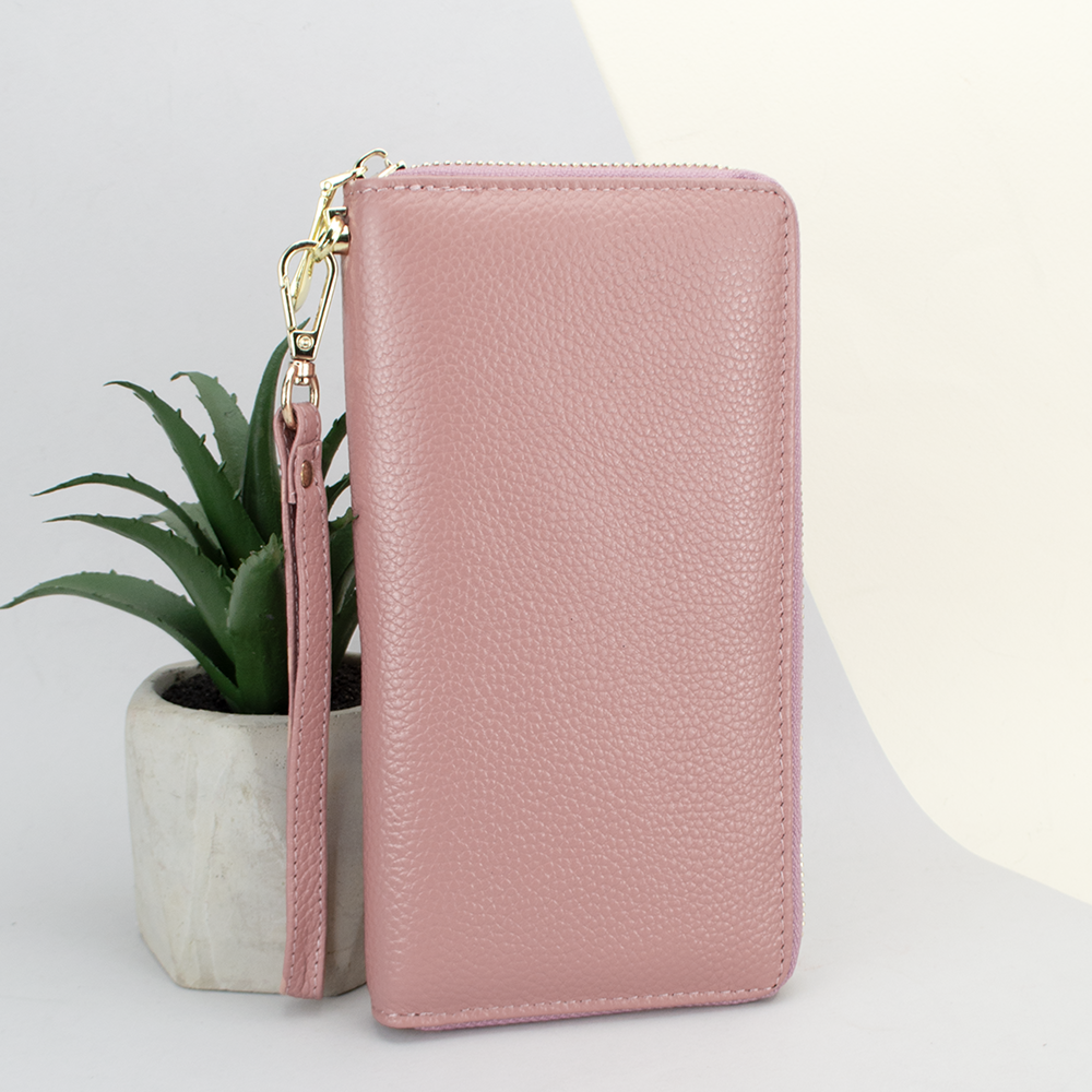 Кошелек женский кожаный Keizer 2707 на молнии Розовый (1996724676)