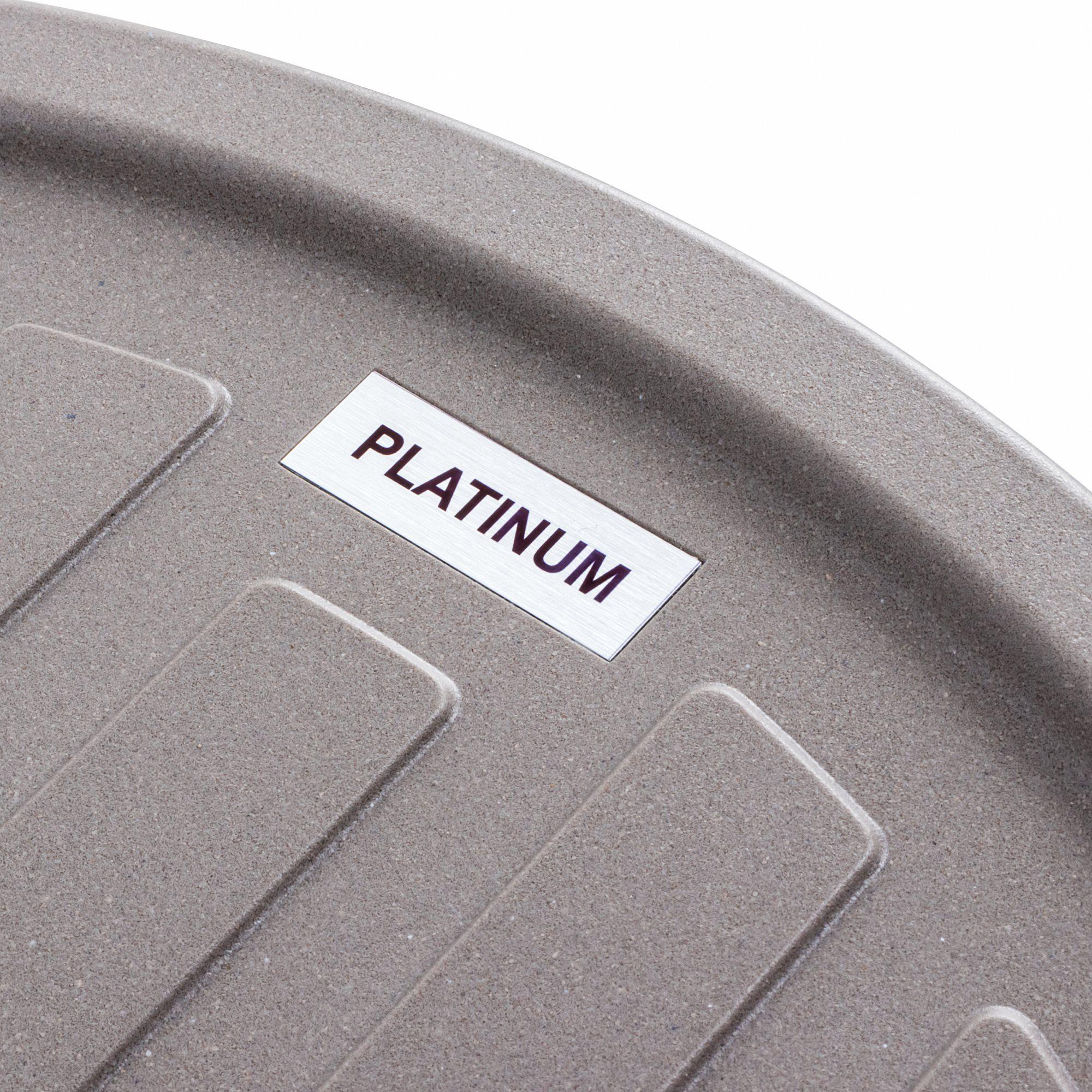 Мийка для кухні гранітна Platinum 6250 SOUL матова Дюна - фото 6