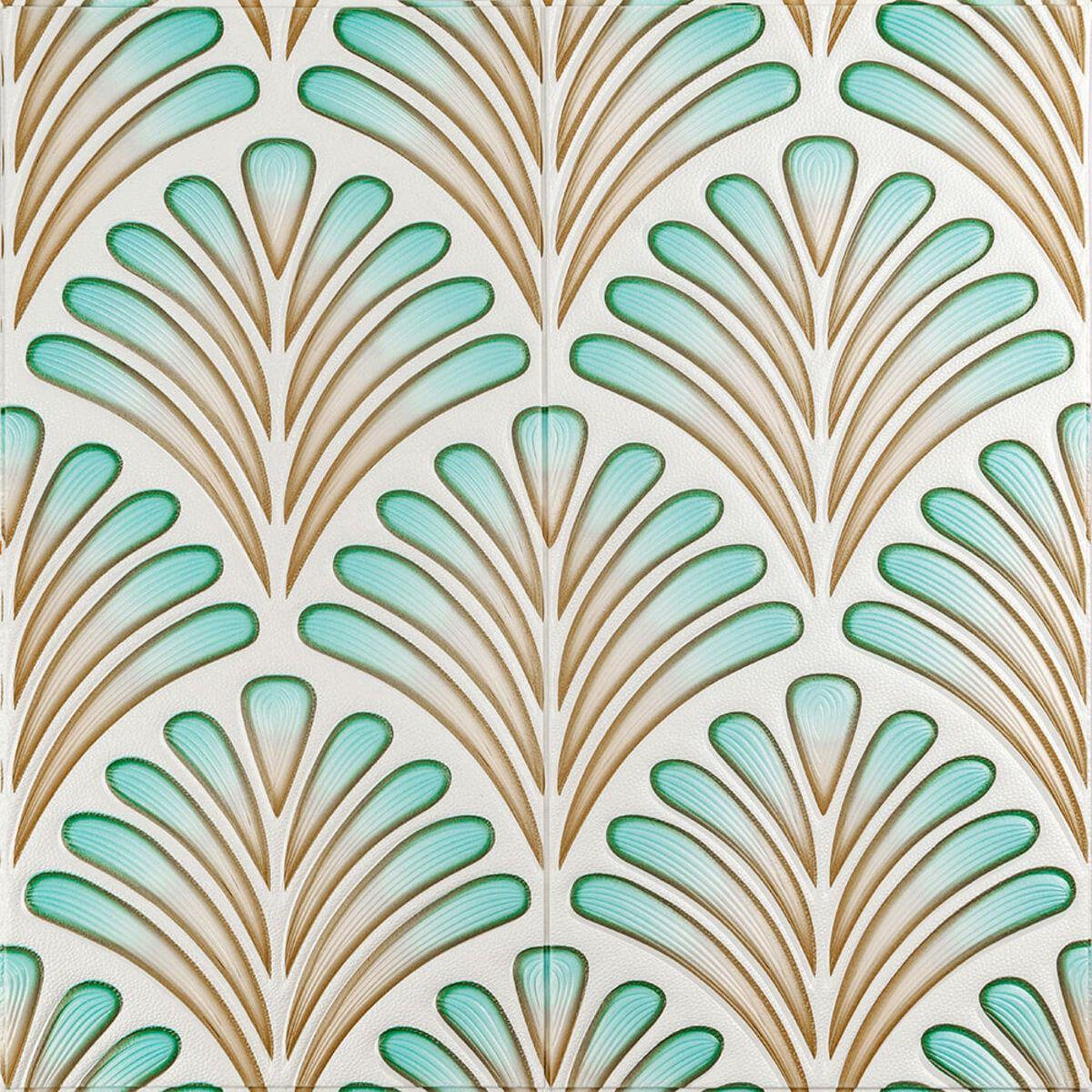 3D-панель Узор стеновая 700х770х4 мм Коричнево-зеленый (SW-00001988)