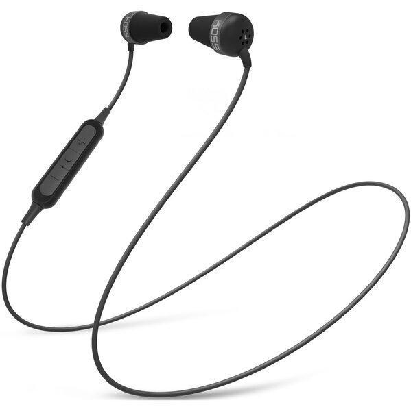Наушники беспроводные Koss The Plug Wireless Noise Isolating Mic 10 м Черный (196982.102)
