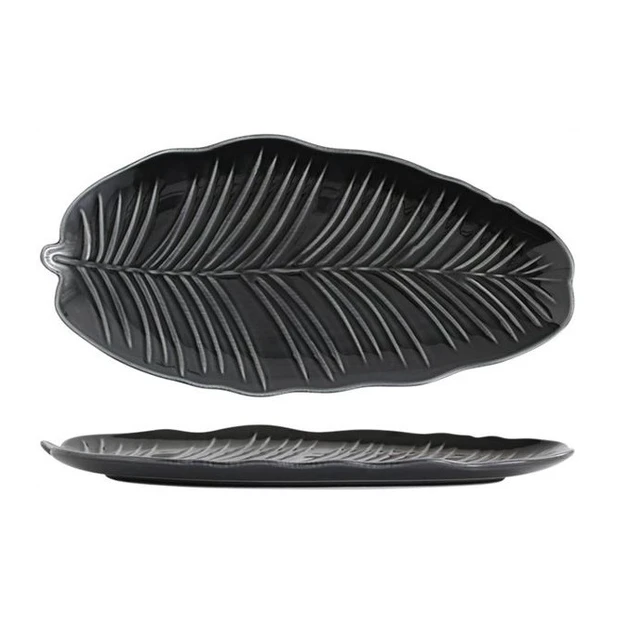 Блюдо Limited Edition Leaf 30x16,8 см Black (B010751)