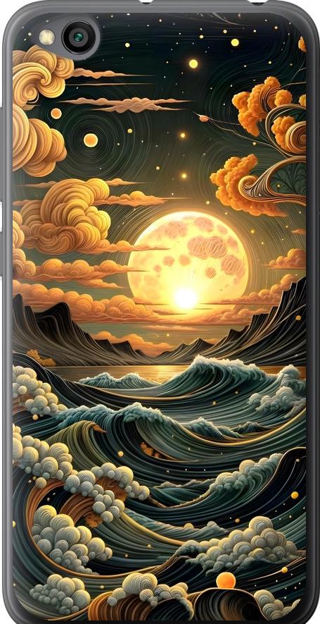 Чехол на Xiaomi Redmi Go Арт волны (6332u-1667-42517)
