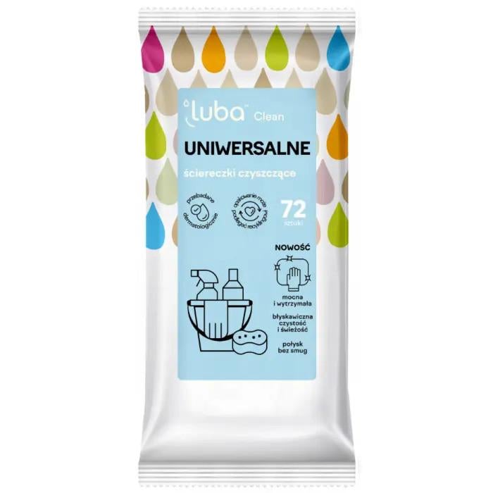 Влажные салфетки Luba CLEAN для уборки универсальные 72 шт.