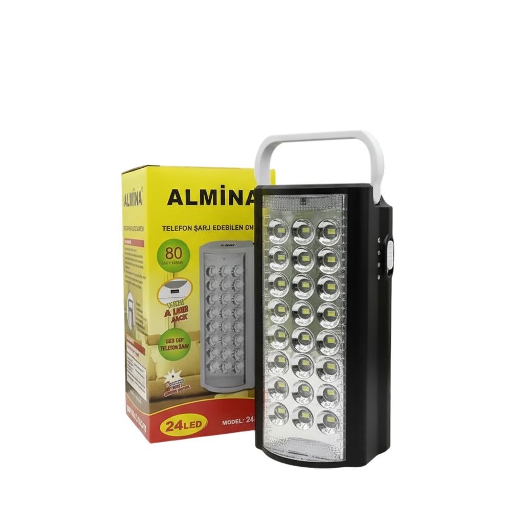 Ліхтар Almina акумуляторний LED з функцією повербанку