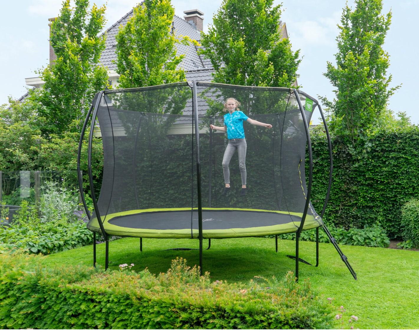 Батут Exit Toys Silhouette для детей и взрослых 366 см Зеленый (1165741614) - фото 7 Батут Exit Toys Silhouette для детей и взрослых 366 см Зеленый (1165741614) - фото 7