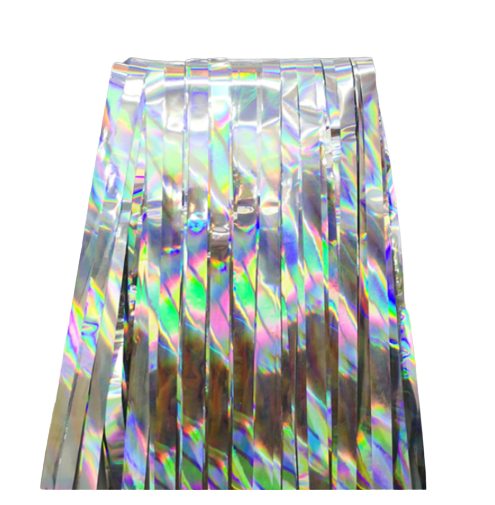 Дождик для фотозоны с голограммой 2х1 м Серебристый (65389/1)