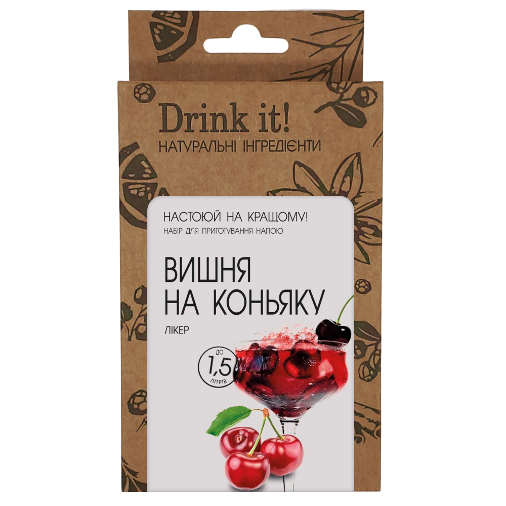 Набір для настоювання Drink it Вишня на коньяку (23690394) Набір для настоювання Drink it Вишня на коньяку (23690394)