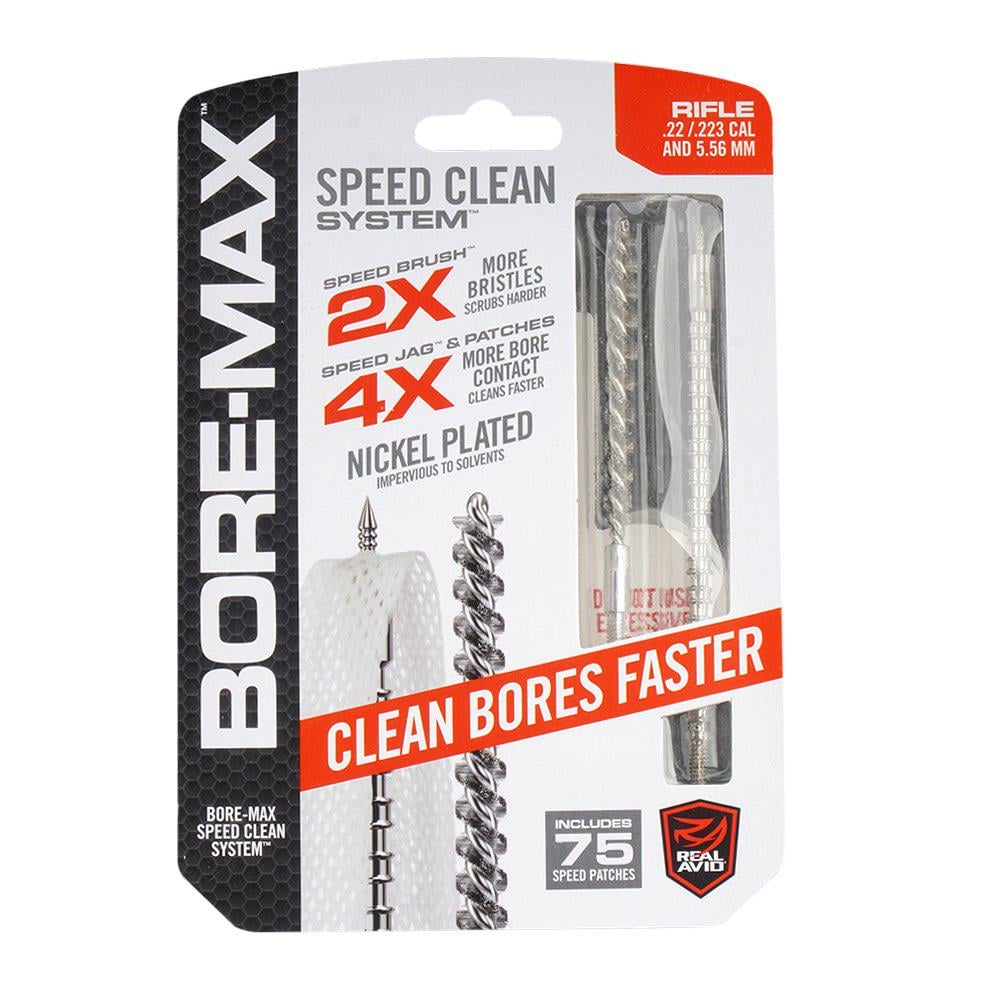 Набор для быстрой чистки стволов Real Avid Brush Bore Max калибра 22/223/5,56 мм (AVBMSET223)