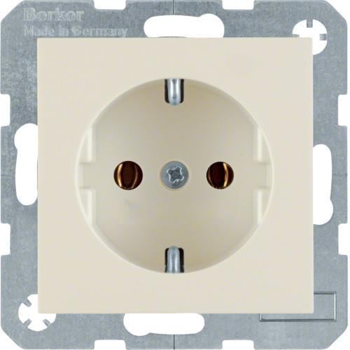 Розетка одинарная Hager S.1 с/к 16А/250V Белый (28685371)