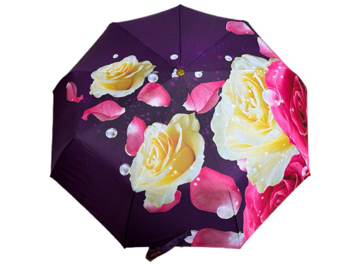 Парасолька жіноча автоматична Rain Flowers з квітковим принтом анти-вітер 9 спиць (1080) - фото 2 Парасолька жіноча автоматична Rain Flowers з квітковим принтом анти-вітер 9 спиць (1080) - фото 2