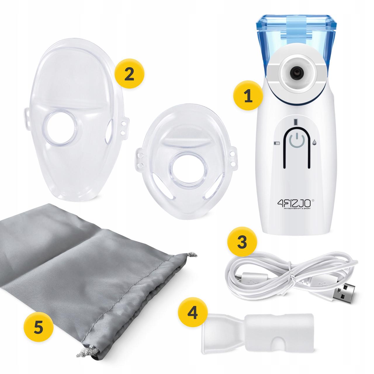 Інгалятор 4fizjo LITE Mesh портативний ультразвуковий (P-5905973402057) - фото 6 Інгалятор 4fizjo LITE Mesh портативний ультразвуковий (P-5905973402057) - фото 6