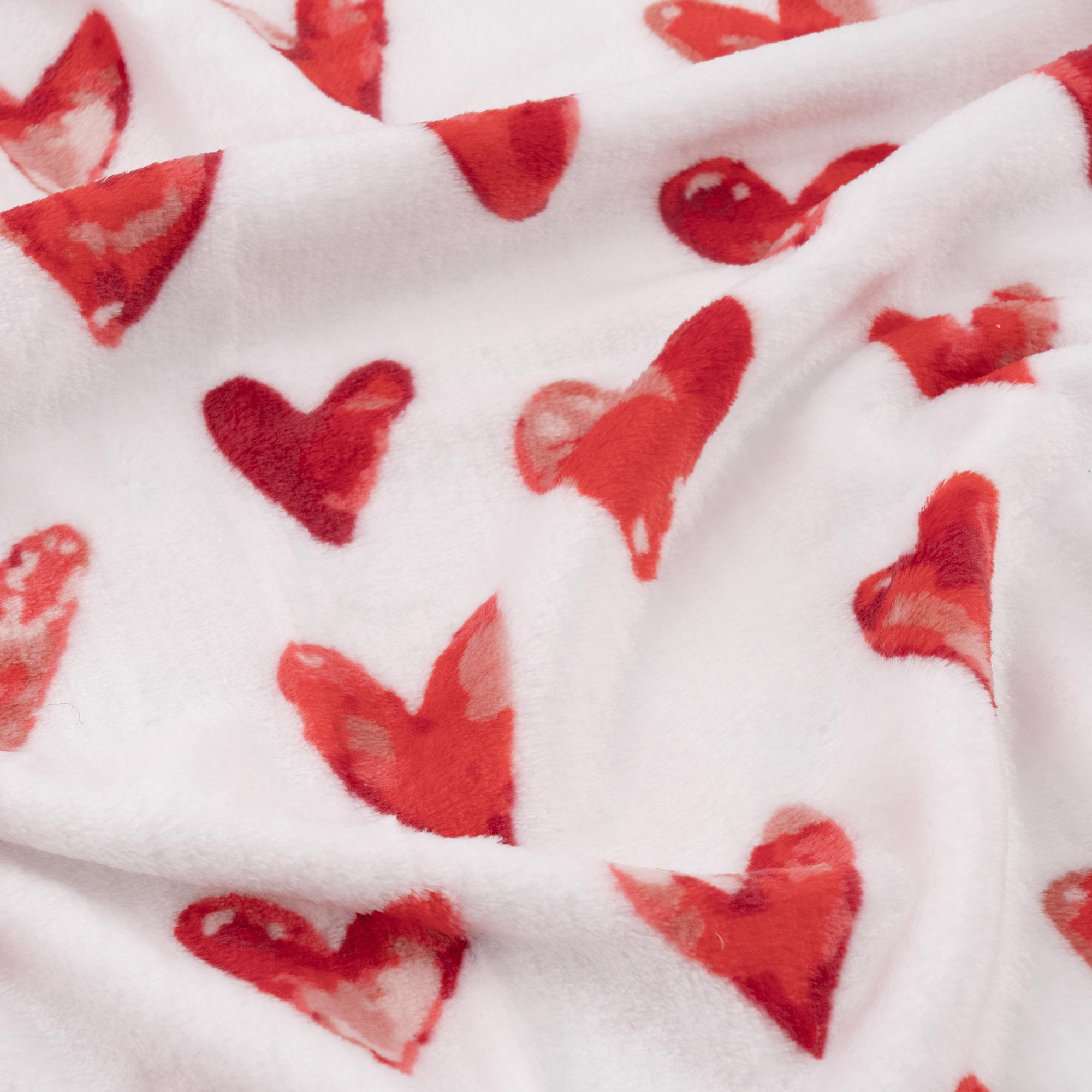 Плед Ardesto Flannel Сердечка 160x200 см Білий (ART0125PB) - фото 5