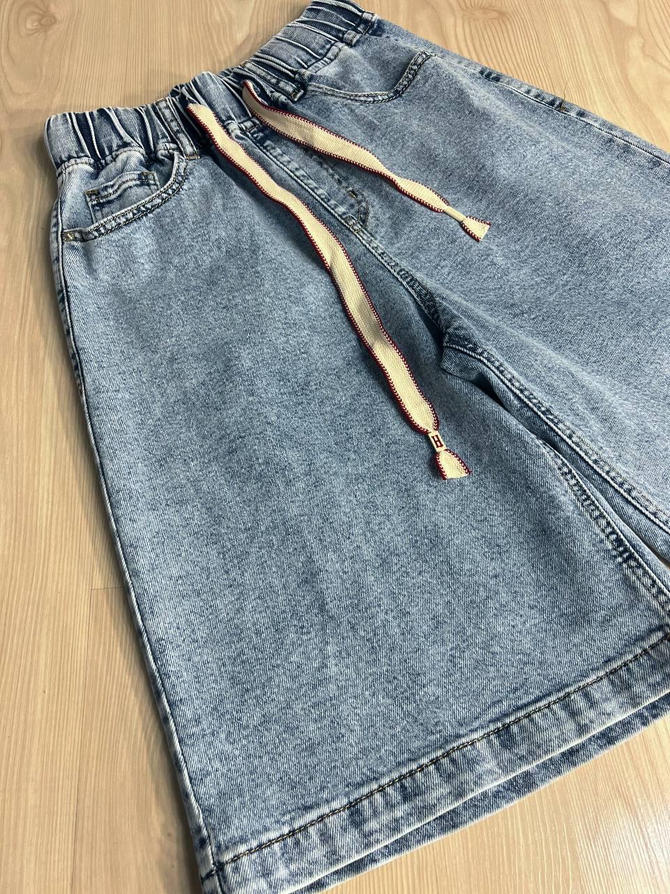 Шорты женские джинсовые Vanver 8202 бермуды с резинкой стрейчевые р. 29 Голубой (4182) - фото 3 Шорты женские джинсовые Vanver 8202 бермуды с резинкой стрейчевые р. 29 Голубой (4182) - фото 3