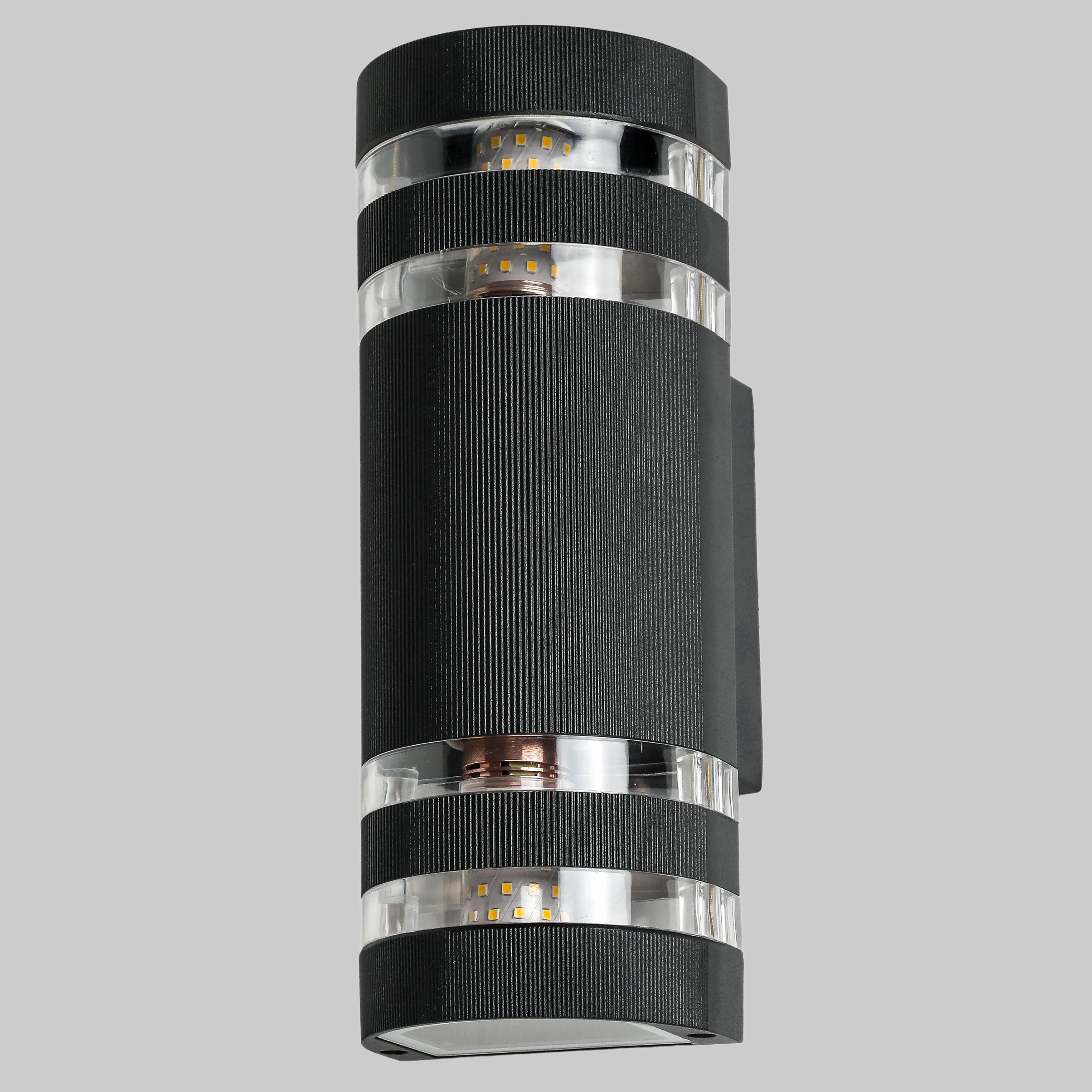 Світильник вуличний на 2 лампочки Чорний (67-2025-2 BK)