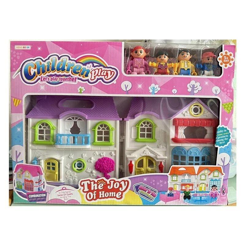 Дом для кукол 8166-4 A-36/2 и фигурки/стол и стульчики 17х19,5 см (25807699)