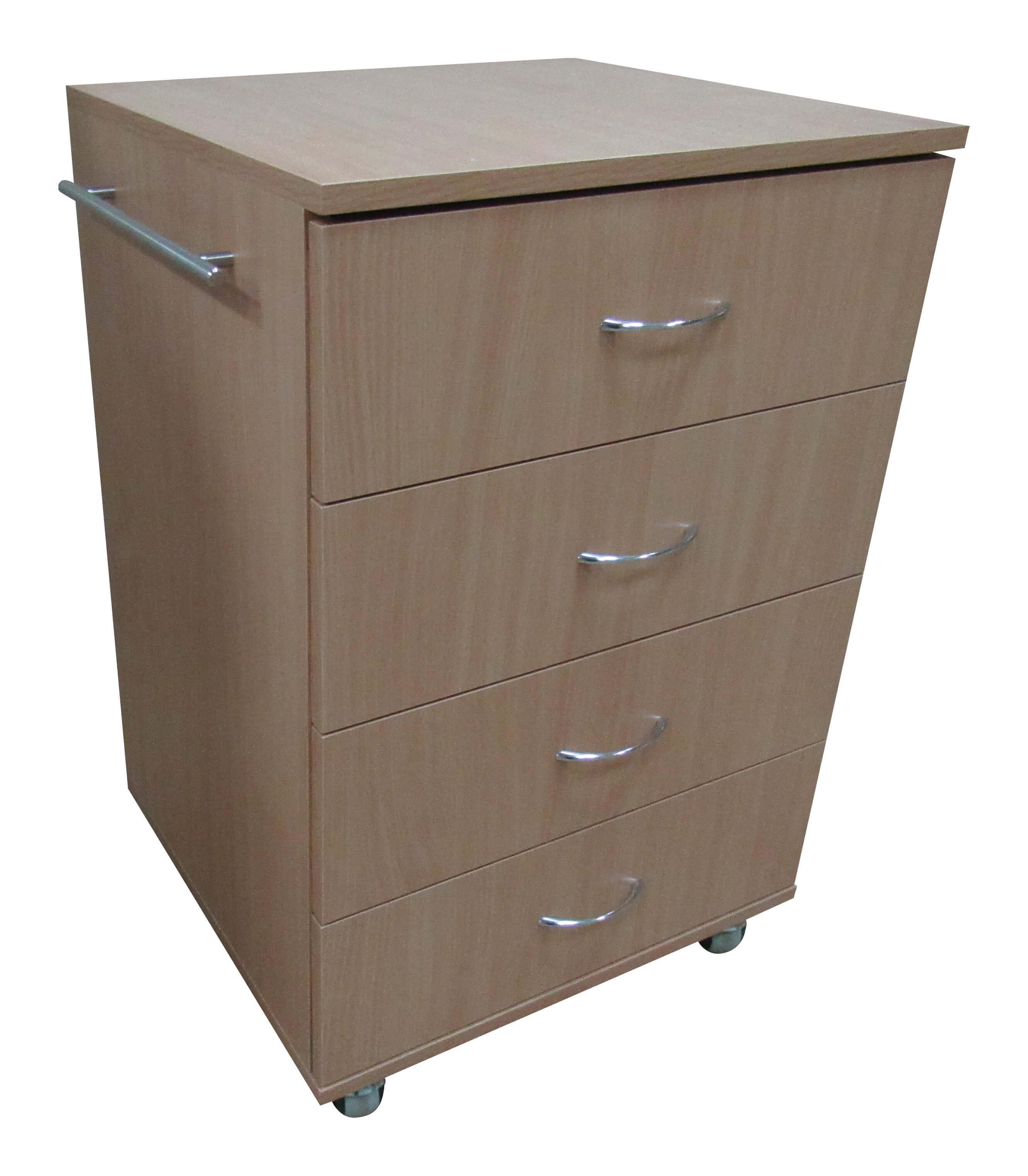 Тумба МАКСИ-МЕбель медицинская мобильная усиленные резиновые колеса Бук (5102693)