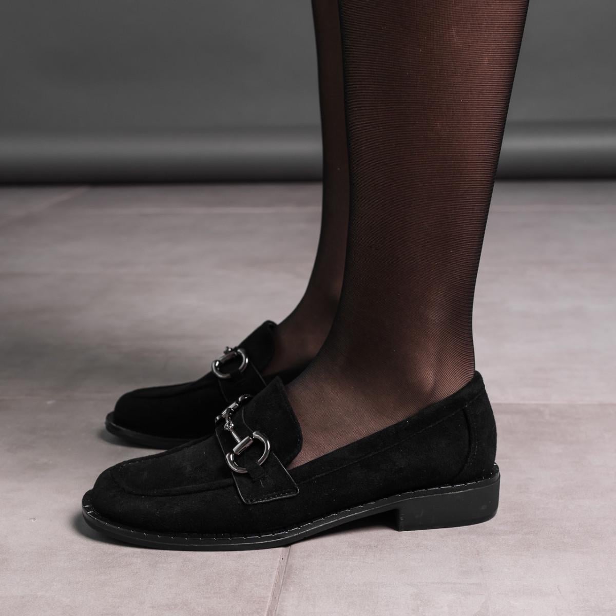 Лоферы женские Fashion р. 41 26 см Черный (3572)