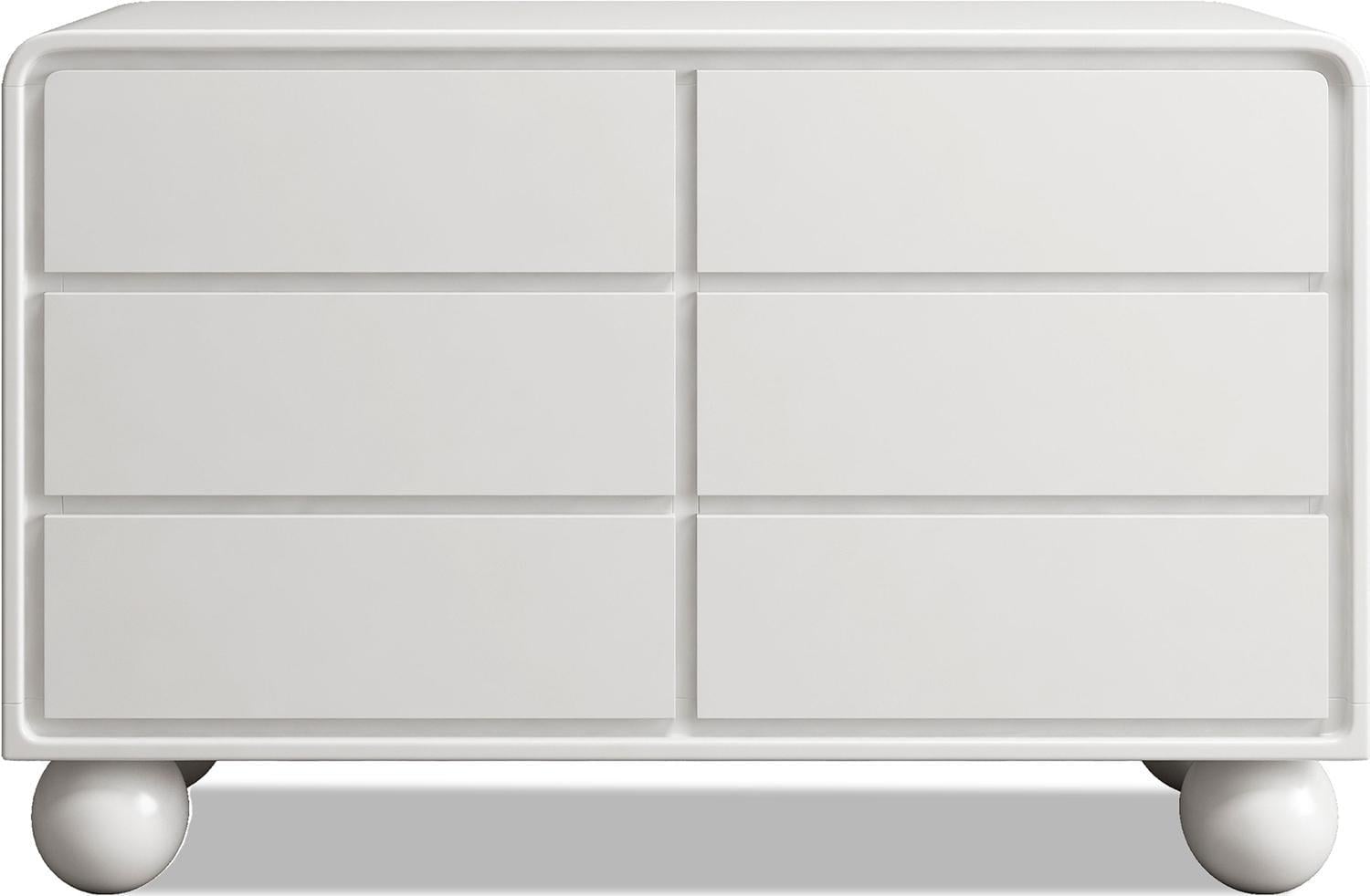 Комод Maraline 6 ящиков Acorn Silk white (15076)