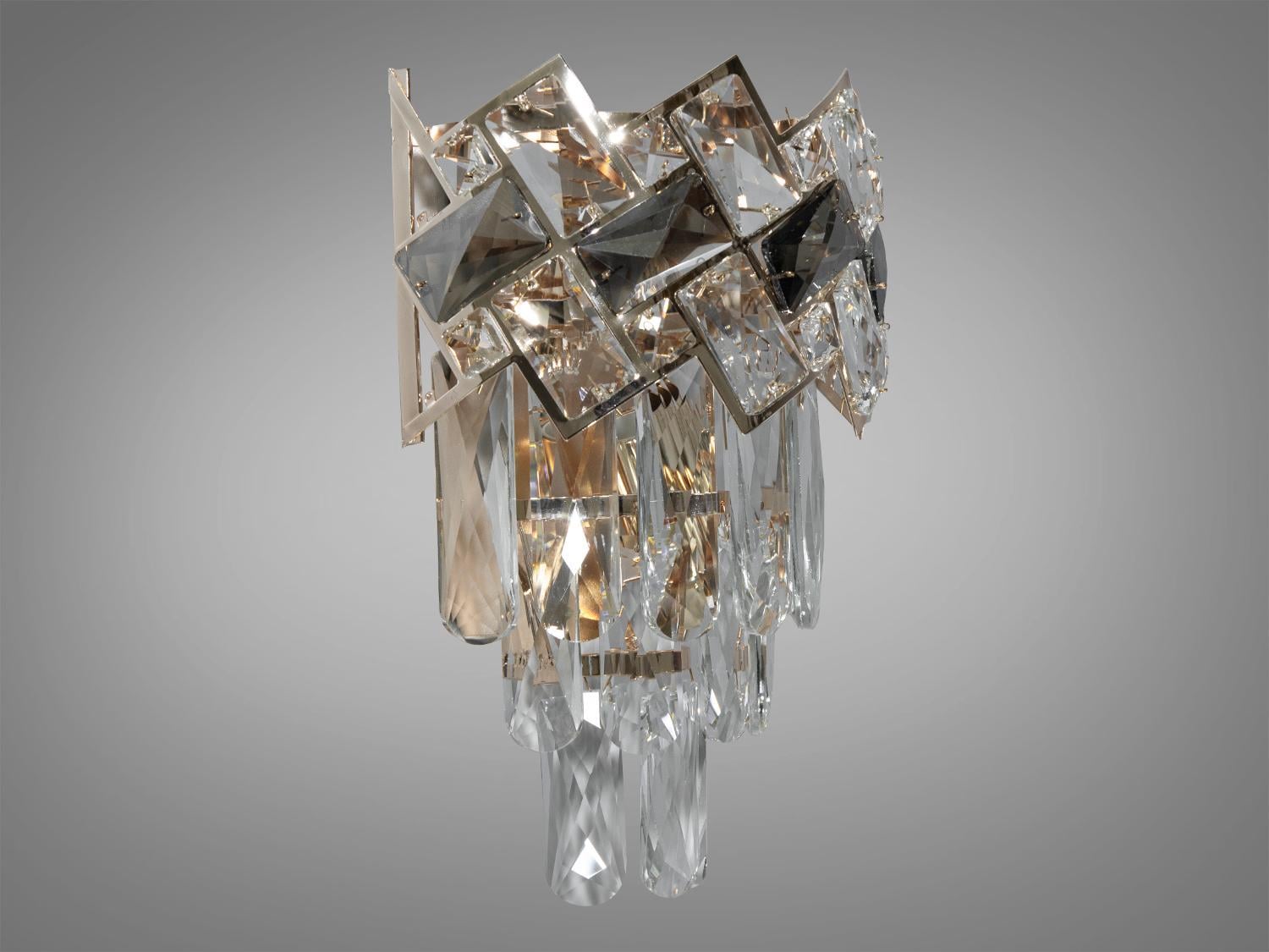 Бра классическая хрустальная 2 лампы Золотой (6309-B SGD)