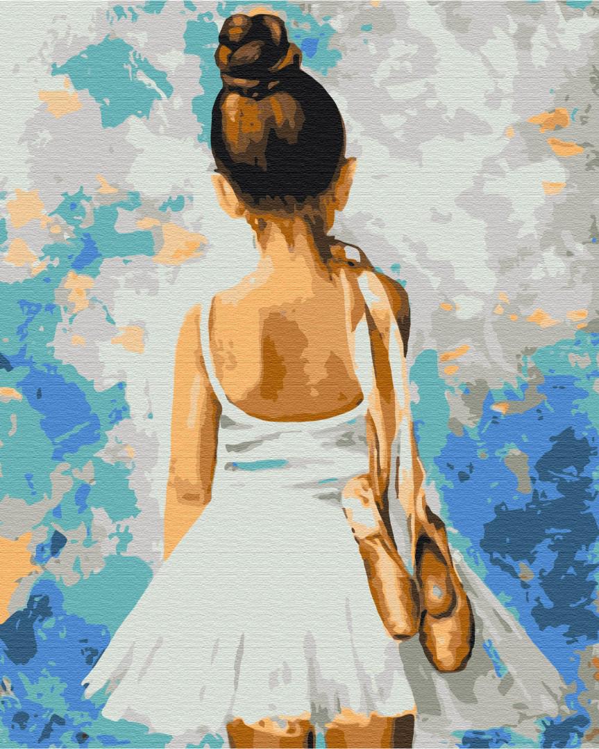 Картина по номерам Brushme Мадемуазель с пуантами 40x50 см (BS28358)