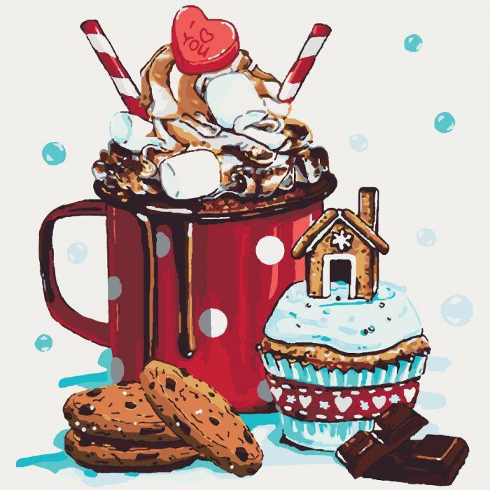 Картина по номерам Идейка Вкус детства 40х40 см (KH5532)