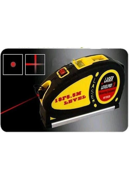 Лазерный уровень Laser Level Pro 3 LV-05 с рулеткой 5,5 м (Art №9636 ) - фото 3