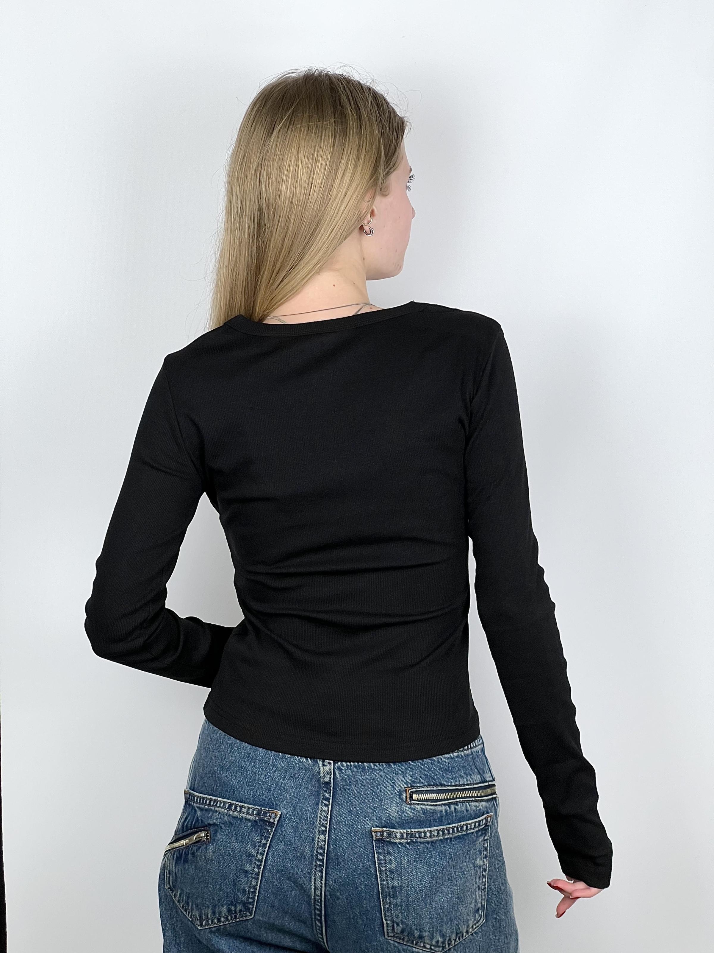 Лонгслив женский REPLACE OS Черный (#25079) - фото 3