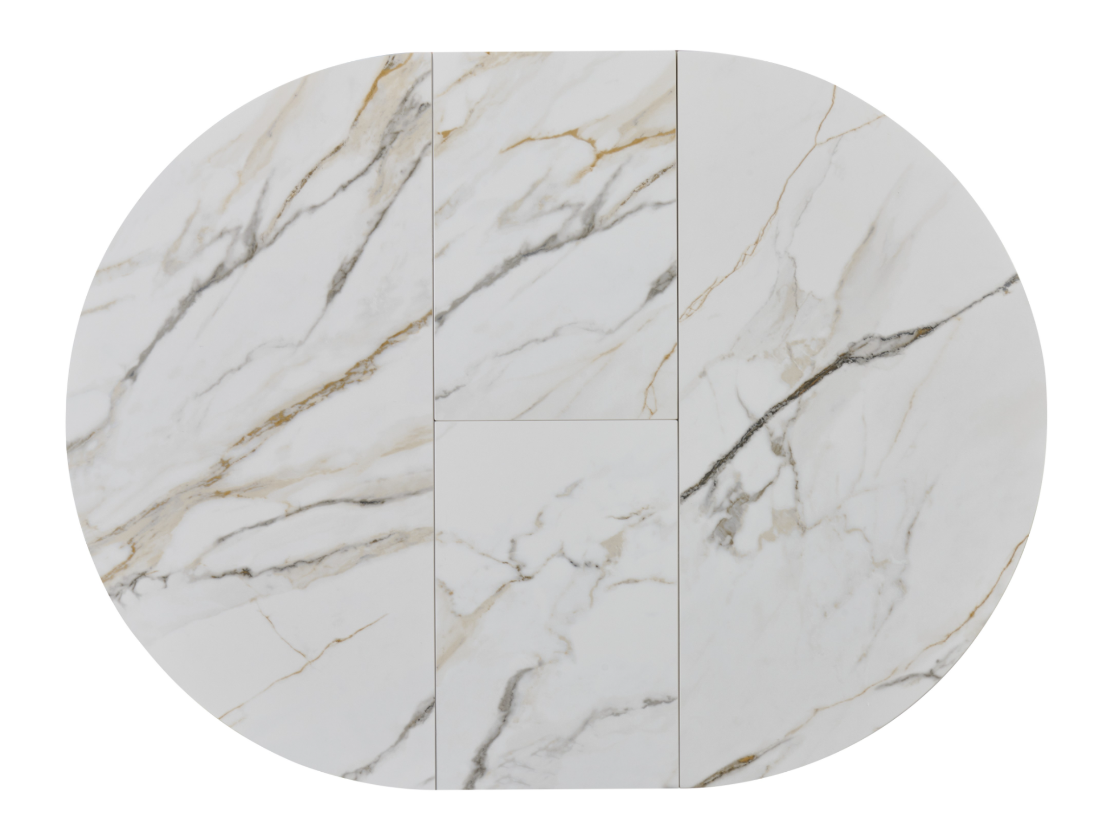 Обідній стіл розсувний Vetro Mebel Маре 1000/1330х760 мм Калакатта голд/Білий (TML-1330) - фото 3 Обідній стіл розсувний Vetro Mebel Маре 1000/1330х760 мм Калакатта голд/Білий (TML-1330) - фото 3